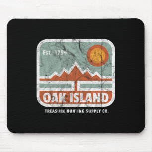 Oak Island Schatzsuche Vintag 1795 Karte Mousepad