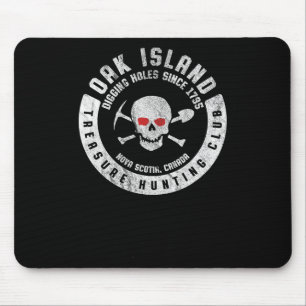 Oak Island Schatzsucherclub Vintage-Totenkopf und Mousepad