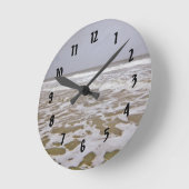 Oak Island Shows entlang North Carolina Runde Wanduhr (Winkel)