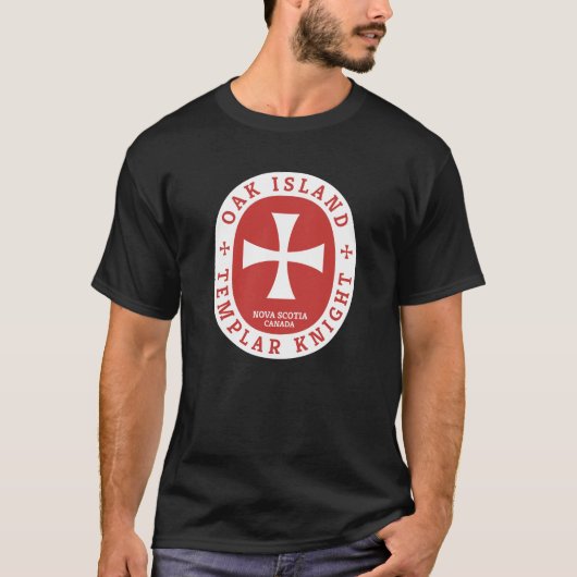 Oak Island Templar Ritter Schatzsuchen T-Shirt (Vorderseite)