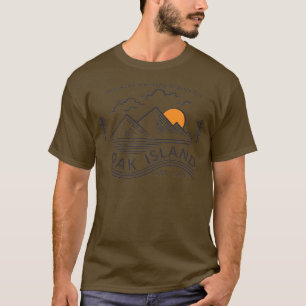 Oak Island Vintage Skull Templar Treasure Hunting  T-Shirt