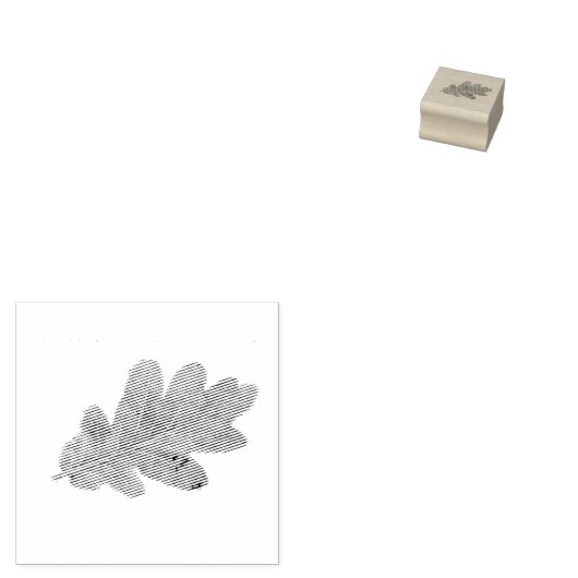 Oak Leaf Briefmarke Gummistempel (Stempel)