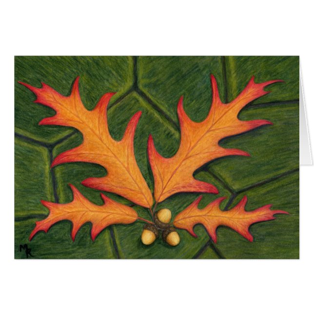 Oak Leaf Cluster Art Card (Vorderseite (Horizontal))