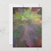 Oak Leaf Hydrangea Hochzeit im Herbst Save the Dat Einladung (Rückseite)