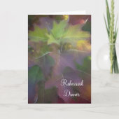 Oak Leaf Hydrangea Hochzeit Probe Dinner Einladung (Vorderseite)