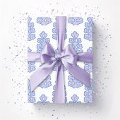 Oak Leaf in Blue and Purple Geschenkpapier