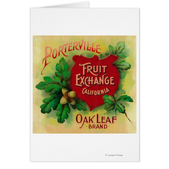 Oak Leaf Orange LabelPorterville, CA (Vorne)