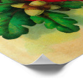 Oak Leaf Orange LabelPorterville, CA Poster (Ecke)