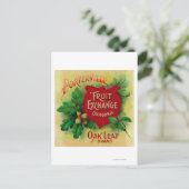 Oak Leaf Orange LabelPorterville, CA Postkarte (Stehend Vorderseite)