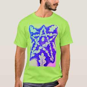 Oak Leaf Pentagramm Bright farbenfroh T-Shirt