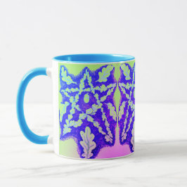 Oak Leaf Pentagramm Bright farbenfroh Tasse