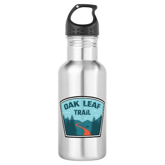 Oak Leaf Pfad Edelstahlflasche (Vorderseite)