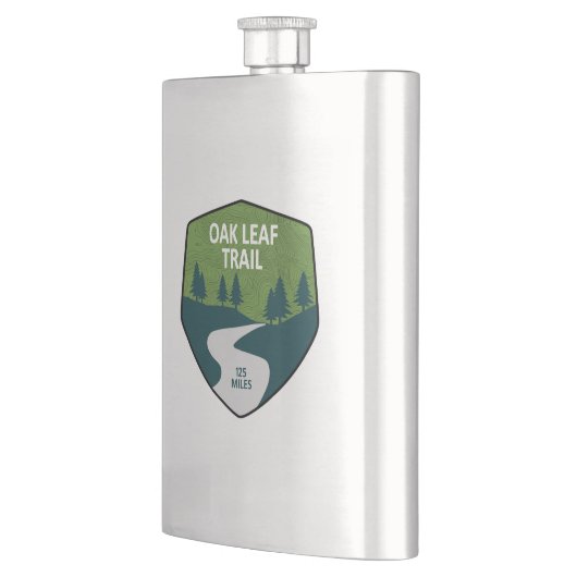 Oak Leaf Pfad Flachmann (Links)