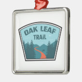Oak Leaf Pfad Ornament Aus Metall (Links)