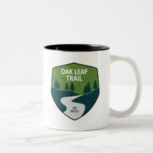 Oak Leaf Pfad Zweifarbige Tasse