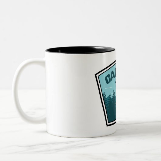 Oak Leaf Pfad Zweifarbige Tasse (Links)