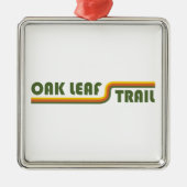 Oak Leaf Trail Wisconsin Ornament Aus Metall (Vorne)