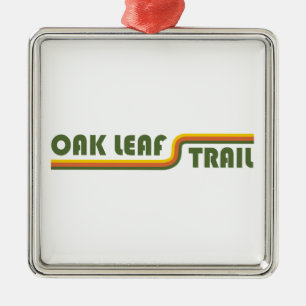 Oak Leaf Trail Wisconsin Ornament Aus Metall