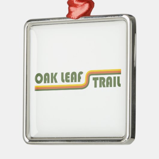 Oak Leaf Trail Wisconsin Ornament Aus Metall (Links)
