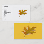 Oak-Leaf-Visitenkarte Visitenkarte (Vorne/Hinten)