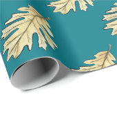 Oak Leaf Watercolor Geschenkpapier (Rolleneckpunkt)