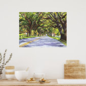 Oak Linde Road Poster (Küche)