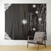 Oak Ridge Rustic Brautparty Foto Prop Hintergrund Wandteppich (Beispiel (Horizontal))