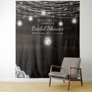 Oak Ridge Rustic Brautparty Foto Prop Hintergrund Wandteppich