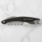 Oak Ridge Rustic Dark Brown Wood Wedgram Kellnermesser (Rückseite)