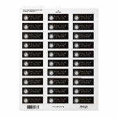 Oak Ridge Rustic Dark Wood Wedding Rücksendeadress (Vorne)