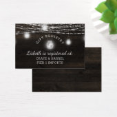 Oak Ridge Rustic Dusche Geschenk Registrierungskar (Schreibtisch)