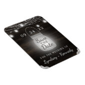 Oak Ridge Rustic Mason Jar Lights Save the Date Magnet (Rechte Seite)