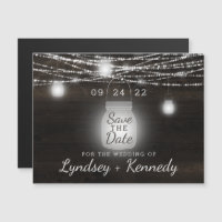 Oak Ridge Rustic Mason Jar Wedding Save the Date