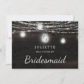 Oak Ridge Rustic Sei meine Bridesmaid Vorschlag Ca (Vorderseite)