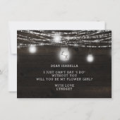 Oak Ridge Rustic Seien Sie unser Blumenmädchen Vor (Rückseite)