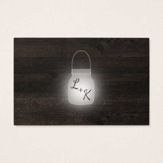 Oak Ridge Rustic Wedding Website UAWG Insert Cards (Rückseite)