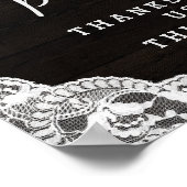 Oak Ridge Rustic Wood Foto Booth Wedding Sign Poster (Ecke)