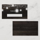 Oak Ridge Rustic Wood Seating Wedding Tischnummer Platzkarte (Vorne/Hinten)