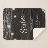 Oak Ridge Rustikal zum Zitat von Schwester Heartfe Sherpadecke (Vorderseite (Horizontal))