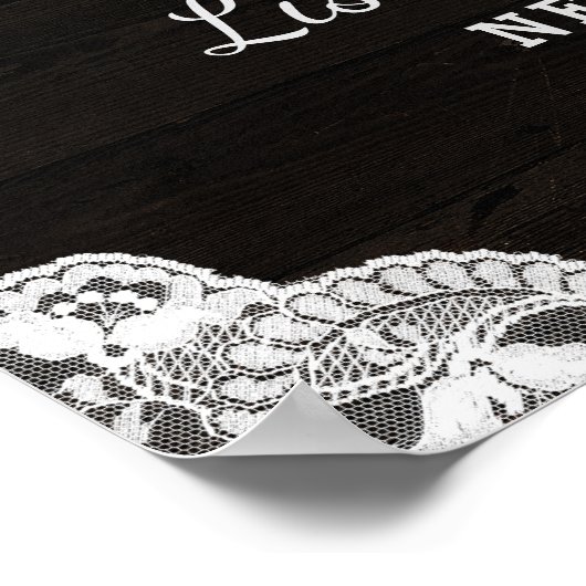 Oak Ridge Rustikale glücklich immer nach dem Empfa Poster (Ecke)