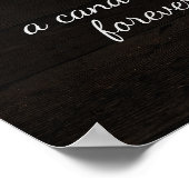 Oak Ridge Rustikales Holz in Liebesgedächtnis Zeic Poster (Ecke)