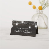 Oak Ridge Rustikales Holz Reserviert Seating Hochz Platzkarte (Rückseite)