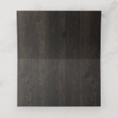 Oak Ridge Rustikales Holz Reserviert Seating Hochz Platzkarte (Innenseite Aufgefaltet)