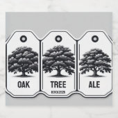 Oak Tree Ale Beer Label Bierflaschenetikett (Einzelnes Label)