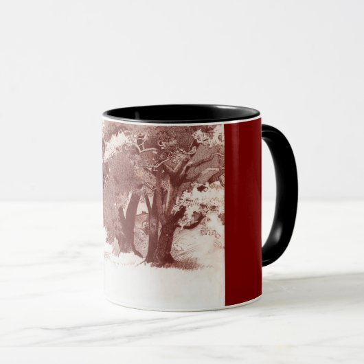 Oak Tree Art Tasse (VorderseiteRechts)