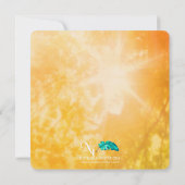 Oak Tree at Sunset Wedding Einladung (Rückseite)