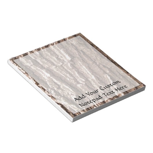 Oak Tree Bark Graphic Notizblock (angewinkelt)