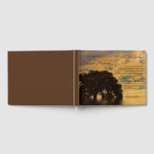 Oak Tree Birds Gedenkfeier für den Gast des Lebens Gästebuch (Voll)