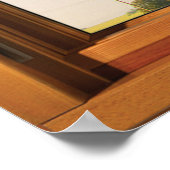 Oak Tree Branches Holzfenster Illusion Poster (Ecke)