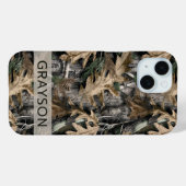 Oak Tree Camouflage Personalized Case-Mate iPhone Hülle (Rückseite (Horizontal))